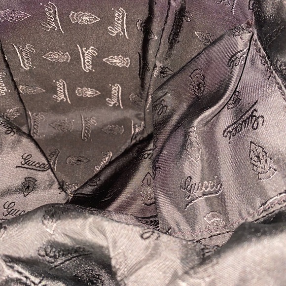 GUCCI Brown Leather Medium Jockey Hobo Bag with gold hardware - Picture 10 of 16